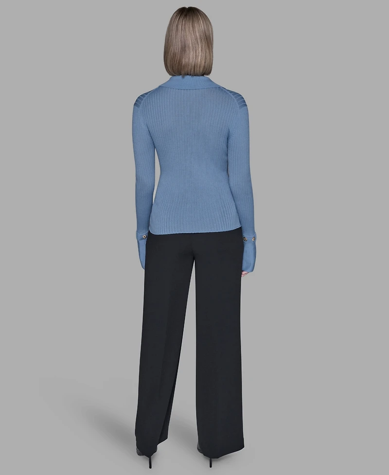 Karl Lagerfeld Paris Women's Long Sleeves Sweater