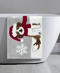 Avanti Puppy Santa Polyester Bath Rug, 20" x 32"