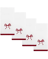 Avanti Christmas Bows Cotton -Pc. Fingertip Towel Set