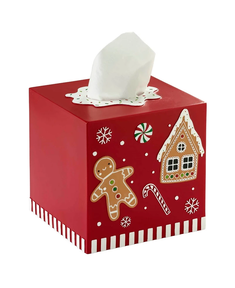 Avanti Gingerbread Man Resin Tissue Cover