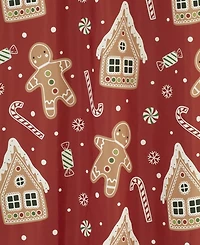 Avanti Gingerbread Man Polyester Shower Curtain, 72" x 72"