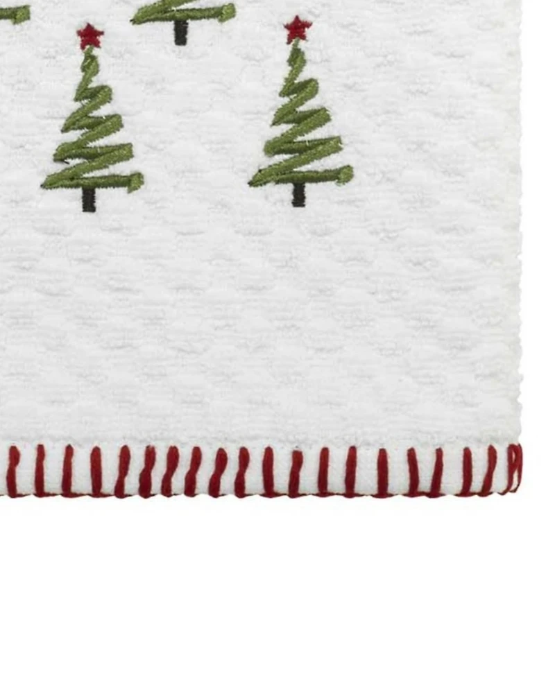 Avanti Ribbon Tree Cotton 2-Pc. Hand Towel Set, 28" x 16