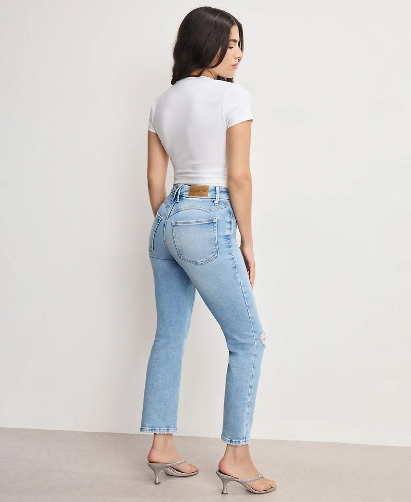 Good American Petite Dolly Joleans Mid Rise Jeans