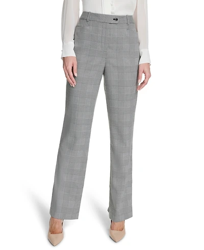 Calvin Klein Women's Houndstooth Mid-Rise Pants