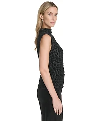 Calvin Klein Women's Mock Neck Sleeveless Top