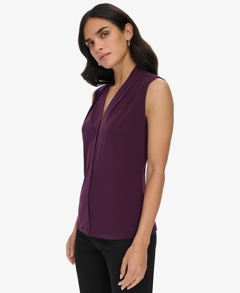 Calvin Klein Women's V-Neck Cami Sleeveless Top