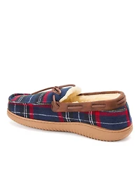 Dearfoams Men's Pierce Microsuede Moccasin House Shoe Slipper