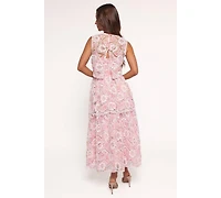 Petal and Pup Women's Eleanora Midi Dress - Pink Floral