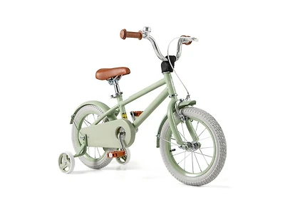14-Inch Kids Bike with Adjustable Handlebar & Saddle – Green