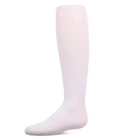 Memoi Textured Toes Girls Ribbed Tights