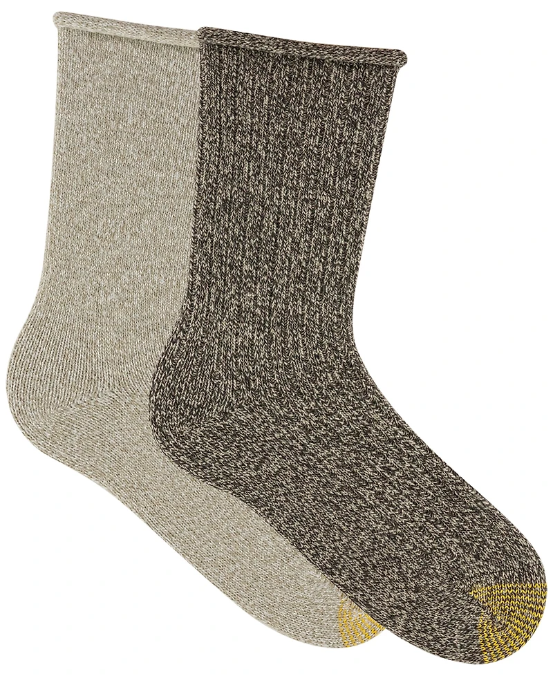 Gold Toe Women's 2-Pack Super Soft Crew Socks