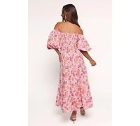 Petal and Pup Women's Soliel Midi Dress - Pink Floral