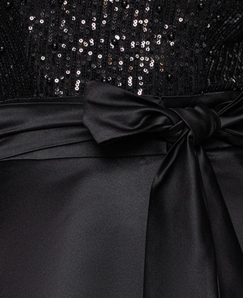 Xscape Women's Long Sleeve Ball Gown