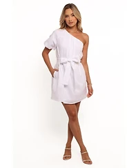 Petal and Pup Women's Dylan One Shoulder Mini Dress - White