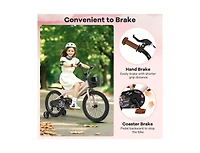 18-Inch Kids Bike with Basket & Adjustable Handlebar