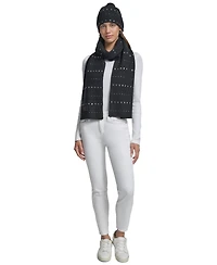 Dkny Women's 2-Piece Studded Beanie and Scarf Set