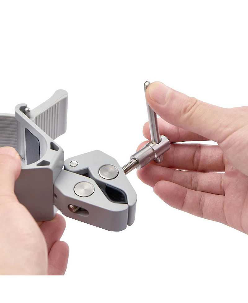 amaran Crab-Shaped Light Stand Clamp for Peak Battery Grip, Silver