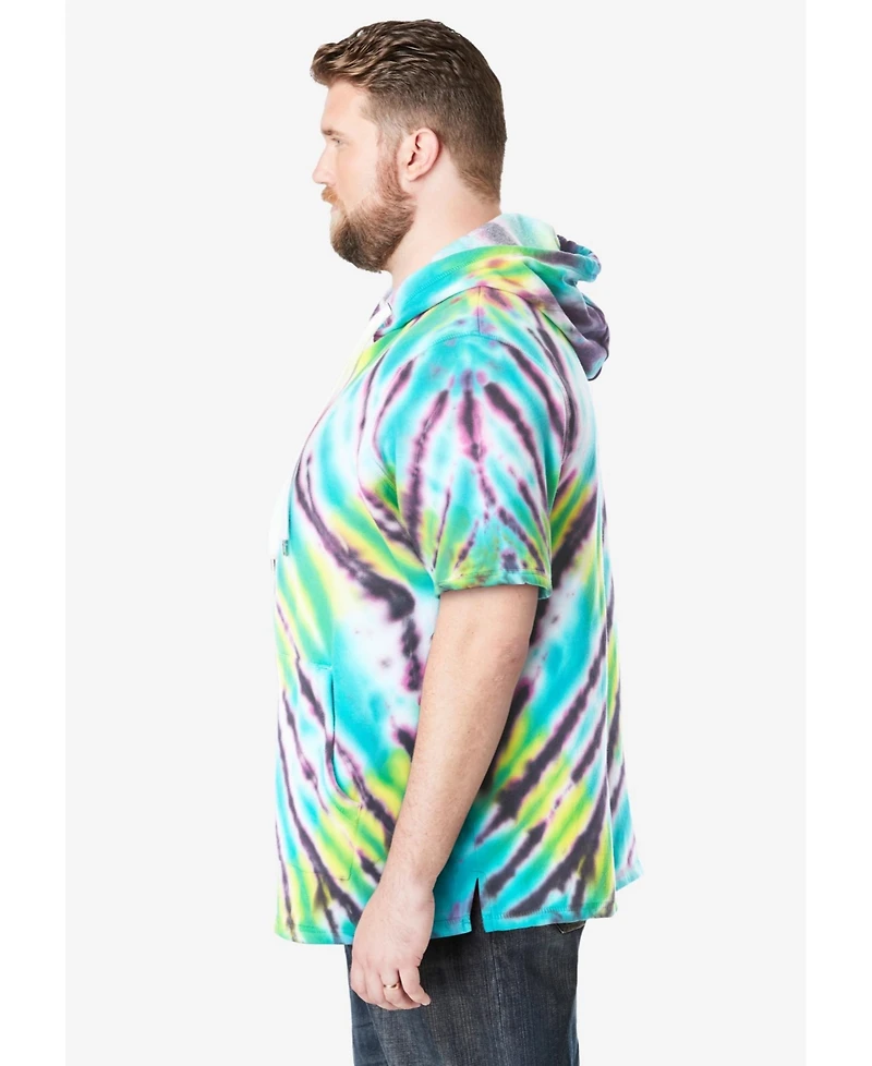 Liberty Blues by KingSize Men's Big & Tall Short-Sleeve Hoodie