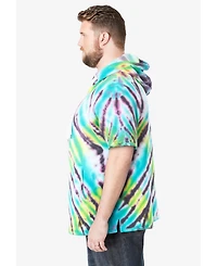 Liberty Blues by KingSize Men's Big & Tall Short-Sleeve Hoodie