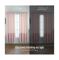 Shadisfy Pink Light Filtering Curtains Soft Microfiber Fabric Window Drapes, Thermal Insulated Grommet for Bedroom(42" W X 84" H, 2 Panels)