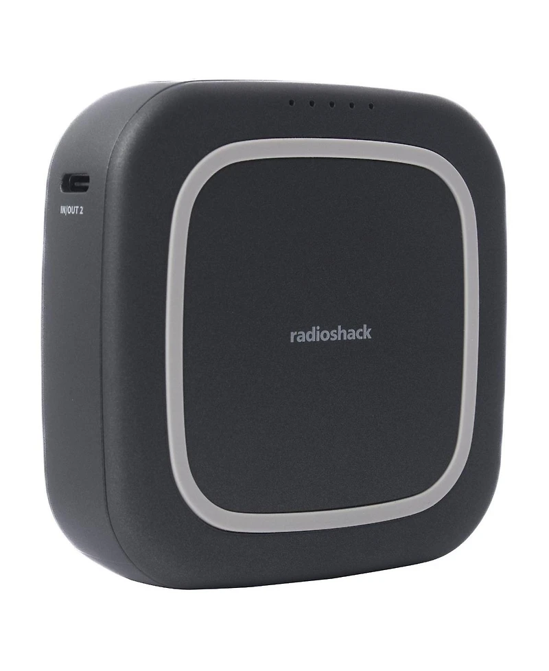 RadioShack Wireless Portable Battery Power Bank Charger 10,000mAh Usb C and Usb A 10W 2309273