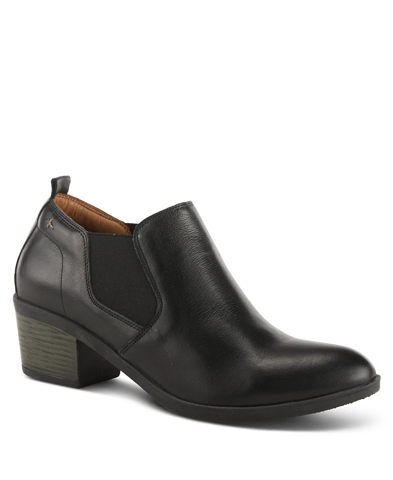 Azura Spring Step Phaedra Premium Leather Shoe with Cushioned Insole, Arch Support, and Low Heel