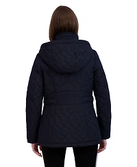 Laundry By Shelli Segal Women's Quilted Hooded Coat