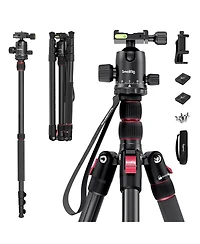 SmallRig Ct-20 4-Section Aluminum Tripod/Monopod with Ball Head, Black