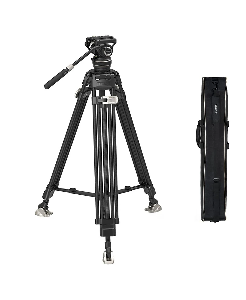 SmallRig FreeBlazer Ad-100 3-Section Heavy-Duty Carbon Fiber Tripod with Video Head