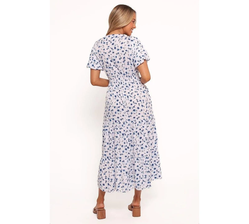 Petal and Pup Women's Roberts Maxi Dress - Blue Ditsy Floral
