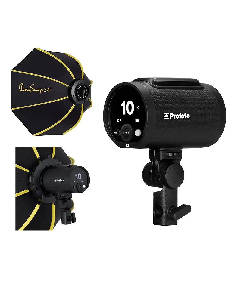 Profoto A2 The Little Big Off Camera Flash Head w/ Glow 24" ParaSnap Octa Softbox