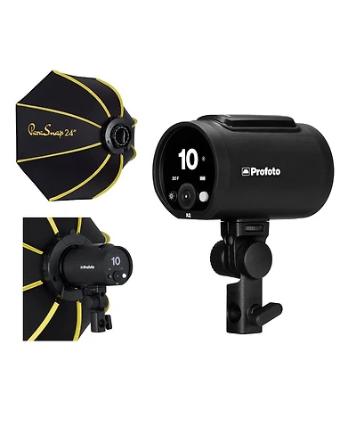 Profoto A2 The Little Big Off Camera Flash Head w/ Glow 24" ParaSnap Octa Softbox