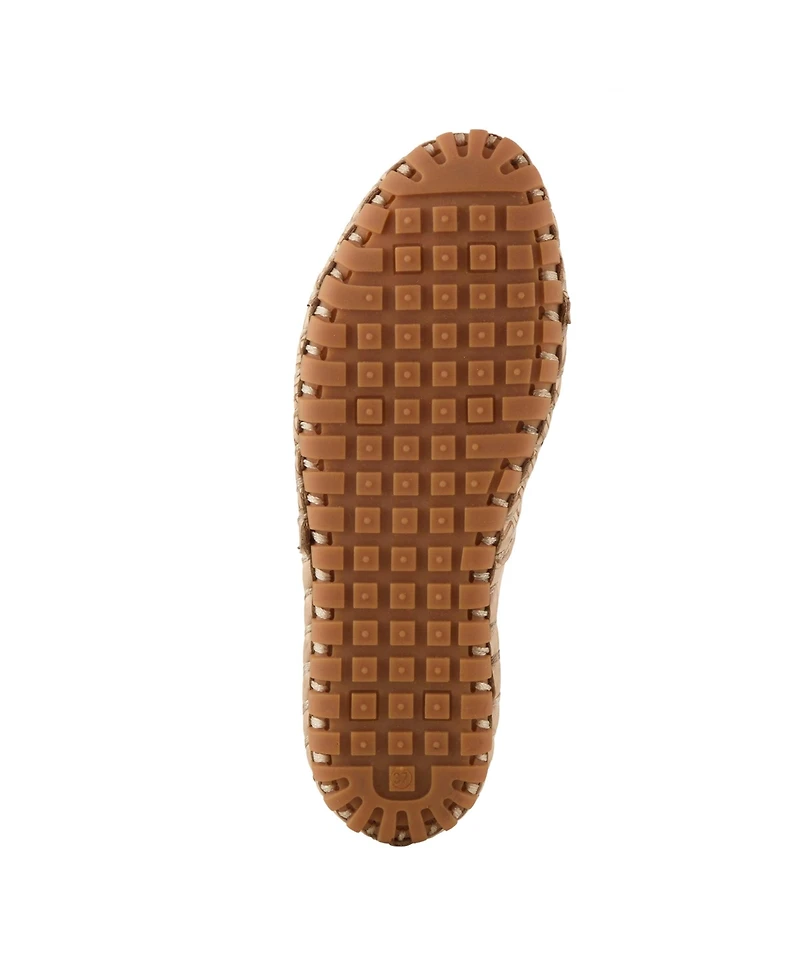 Spring Step Kapri Flexible Leather Loafer with Cutout Detail and Removable Arch Support Insole