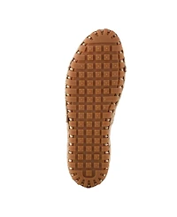 Spring Step Kapri Flexible Leather Loafer with Cutout Detail and Removable Arch Support Insole