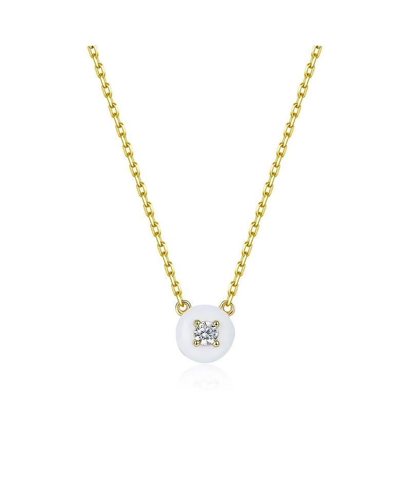 Anna Zuckerman Petit Cupcake Necklace in White
