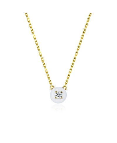 Anna Zuckerman Petit Cupcake Necklace in White