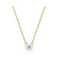 Anna Zuckerman Petit Cupcake Necklace in White