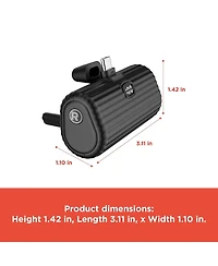 RadioShack Portable Battery Powerbank Charger 5000 Mah Compatible with Type-c Devices Led Panel for Charge Level 2309282