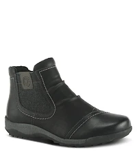 Spring Step Atella Low Profile Bootie with Elastic Gore, Inside Zipper, and Cushioned Insole