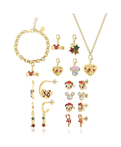 Disney Mickey and Minnie Mouse Love & Friendship Advent Charm Jewelry Set