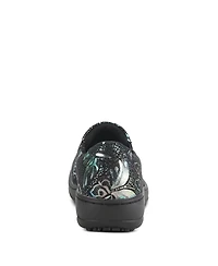 Spring Step Professional Winfrey-Flutter Printed Slip-On Shoe with Removable Insole and Skid-Resistant Sole