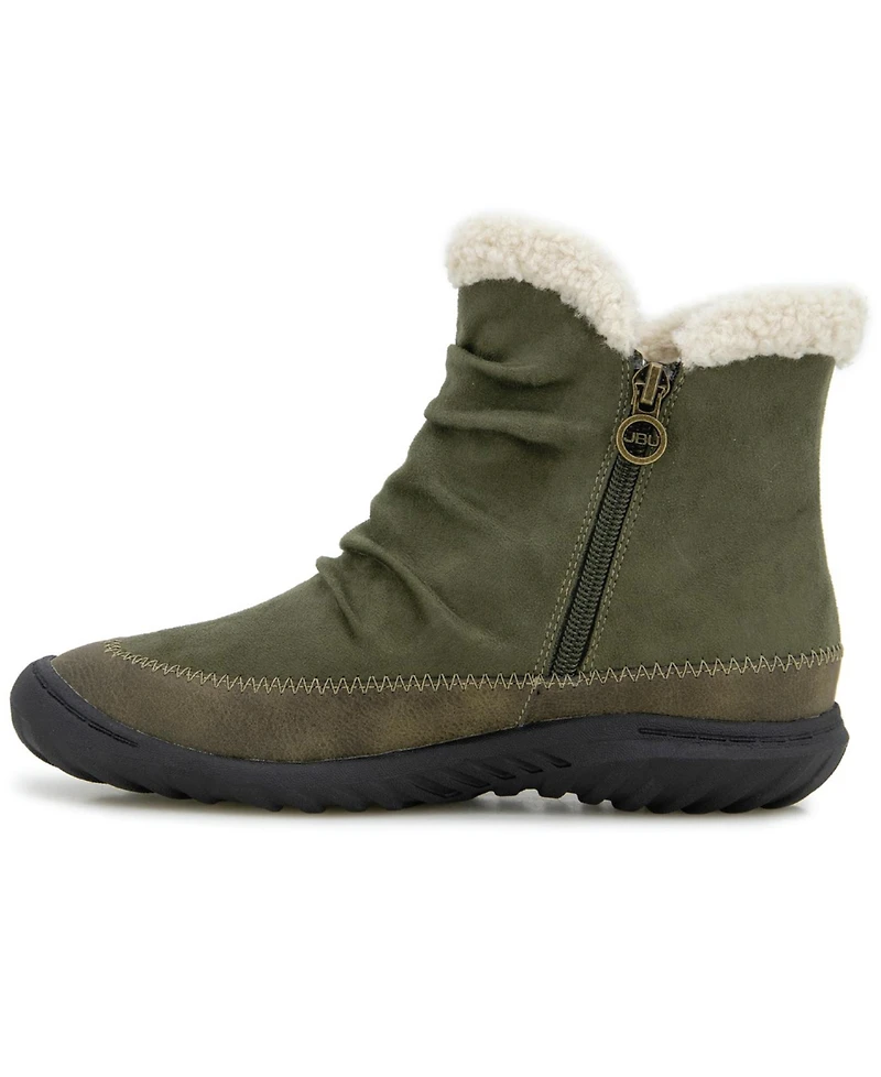 Jbu Women's Briar Cozy Casual Platform Booties
