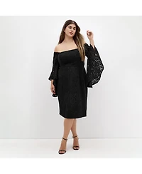 City Chic Women's Mystic Lace Dress
