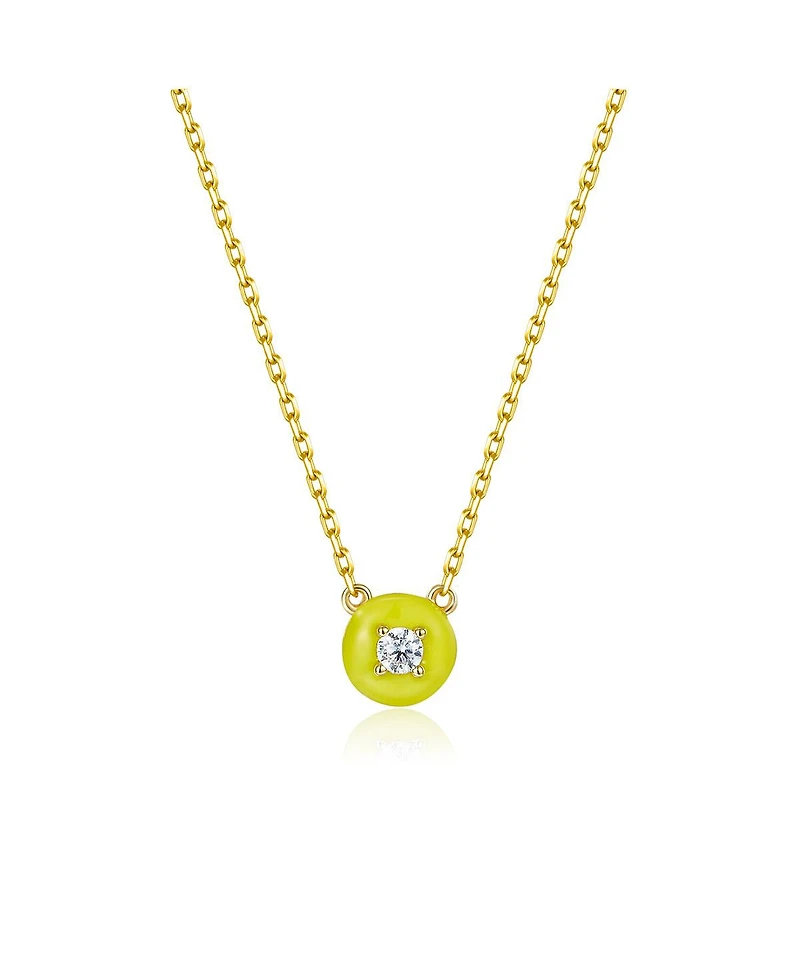 Anna Zuckerman Petit Cupcake Necklace in Yellow