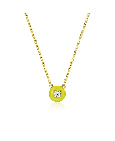 Anna Zuckerman Petit Cupcake Necklace in Yellow