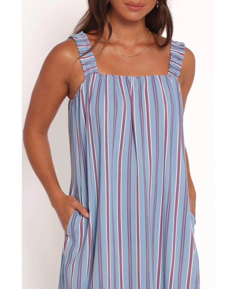 Petal and Pup Women's Alessandra Maxi Dress - Blue Stripe