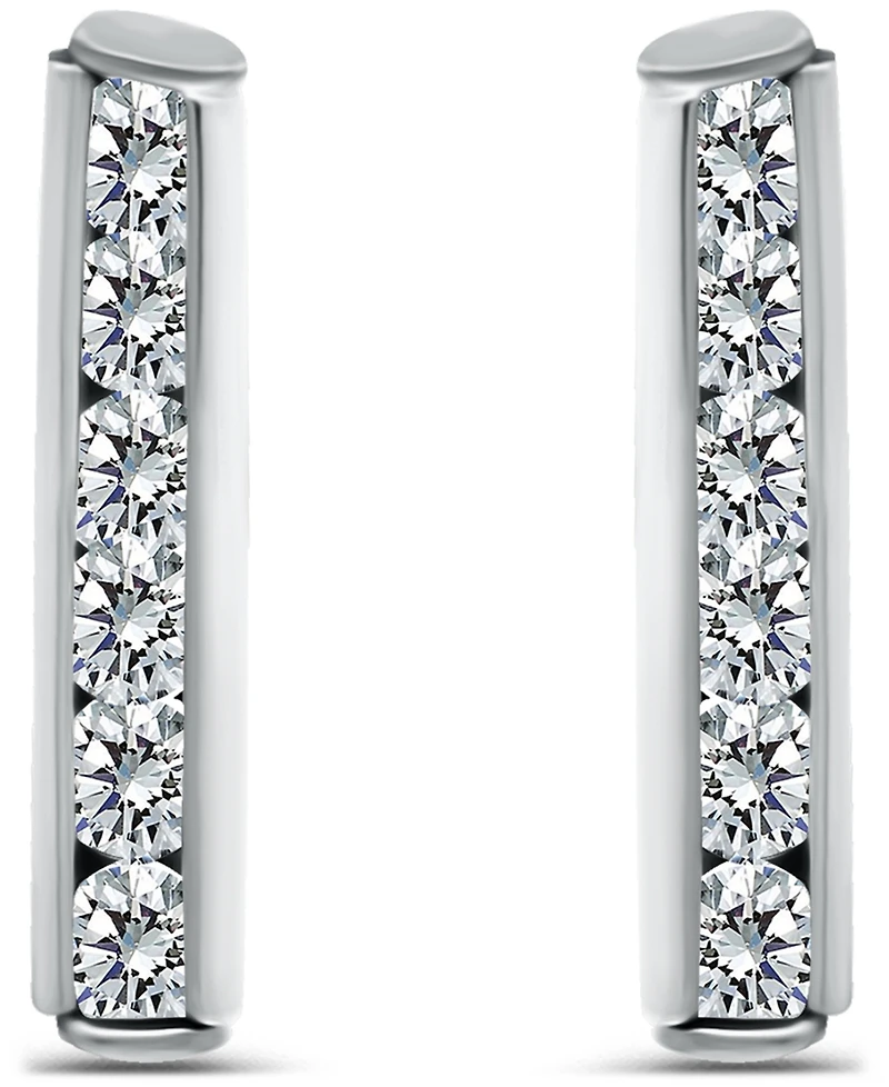 Giani Bernini Cubic Zirconia Set Bar Post Earrings (5/8 ct. t.w.) 18K Gold Over Sterling Silver, Macy's Exclusive