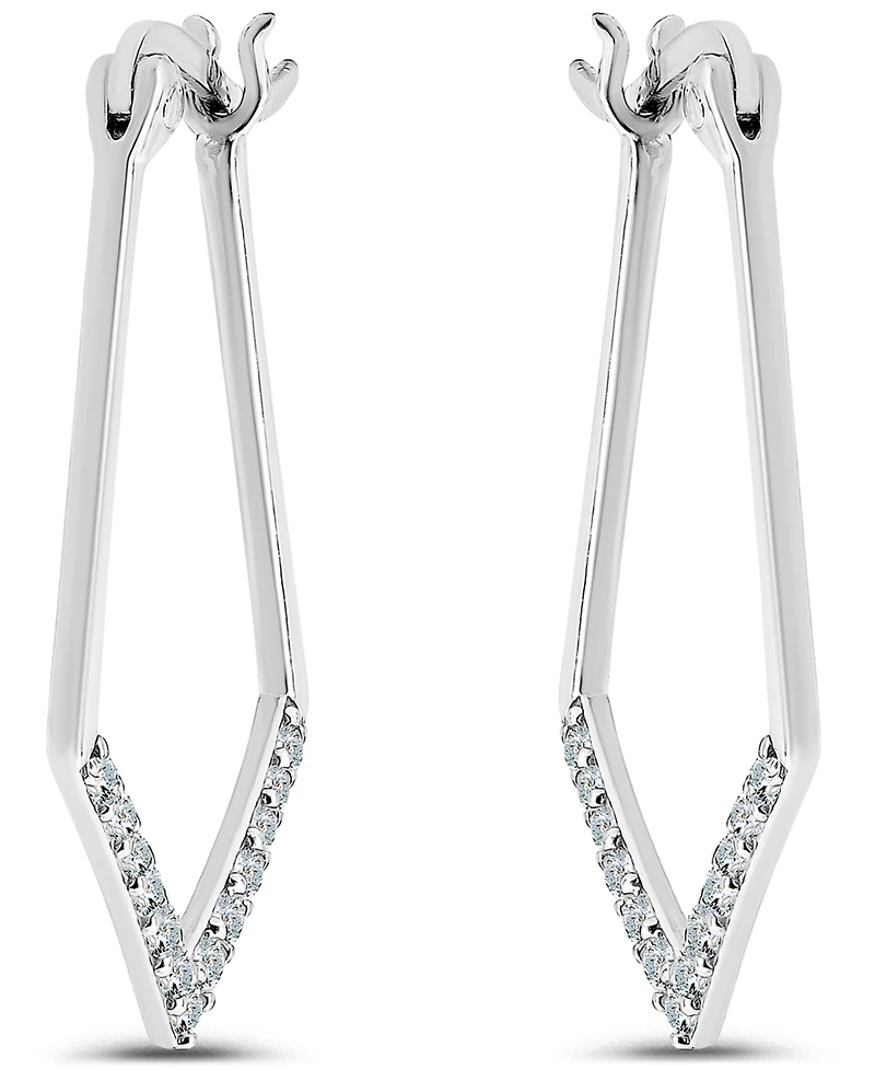 Giani Bernini Cubic Zirconia Hoop Earrings (1/2 ct. t.w.) 18K Gold Over Sterling Silver, Macy's Exclusive
