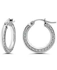 Giani Bernini Cubic Zirconia Hoop Earrings (2 ct. t.w.) 18K Gold Over Sterling Silver, Macy's Exclusive