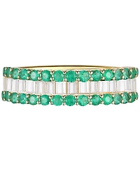 Macy's Gemstone and Diamond Ring (1/4 ct. t.w.) 14K Gold White